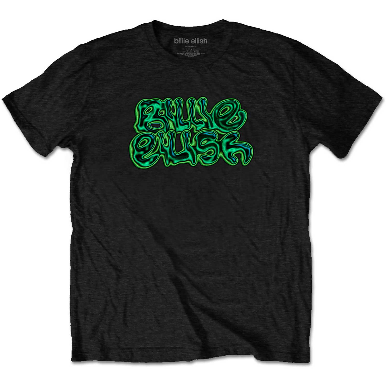 Billie Eilish Unisex T-Shirt: Neon Logo (X-Large)