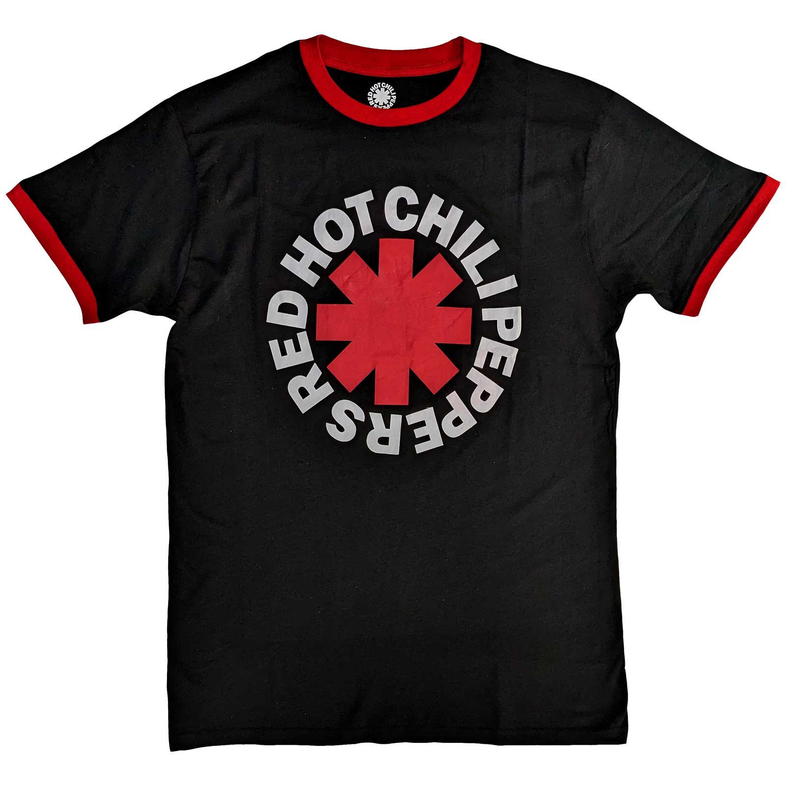 Red Hot Chili Peppers Unisex Ringer T-Shirt: Classic Asterisk (X-Large)