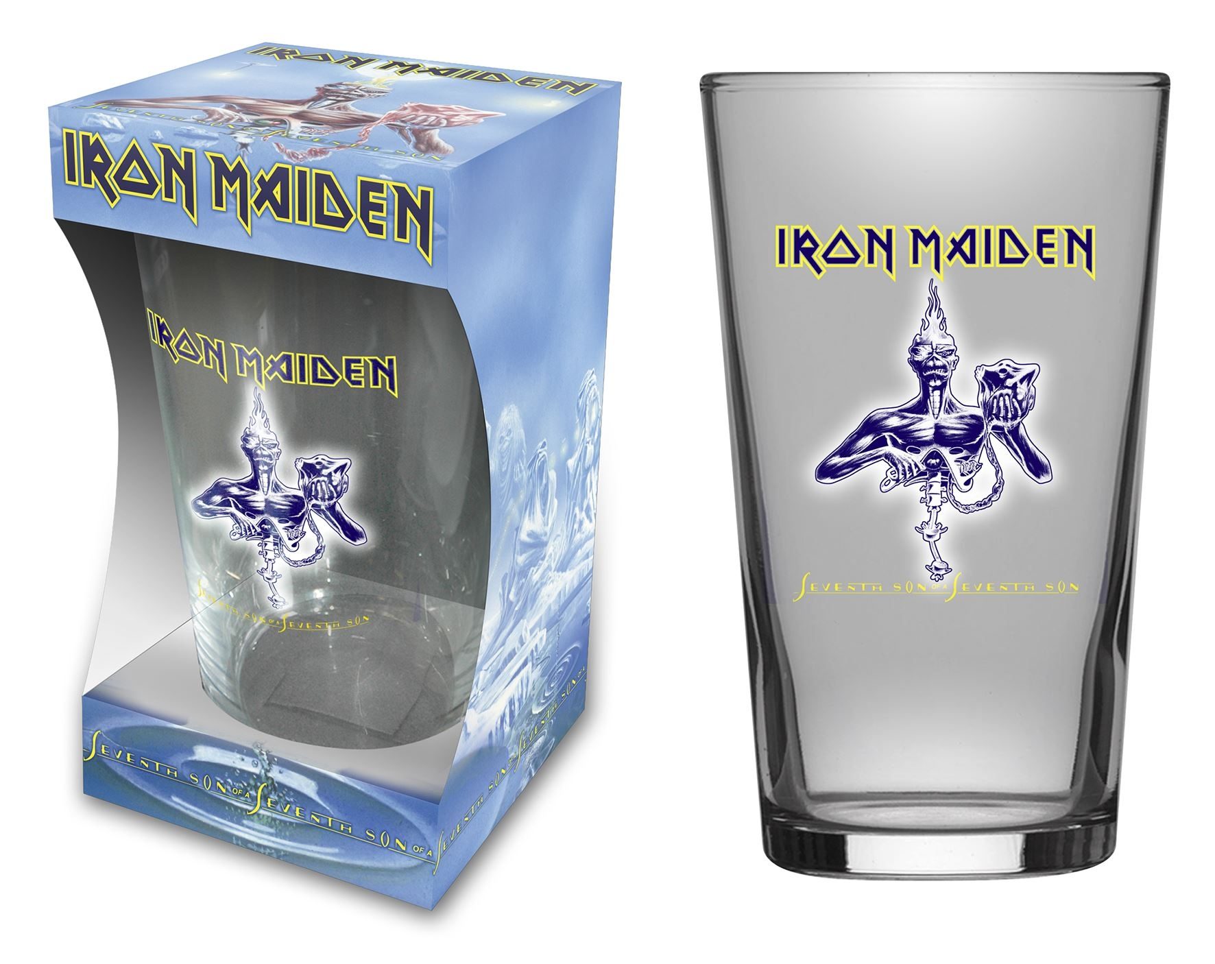 IRON MAIDEN - SEVENTH SON - BEER GLASS (BOXED)