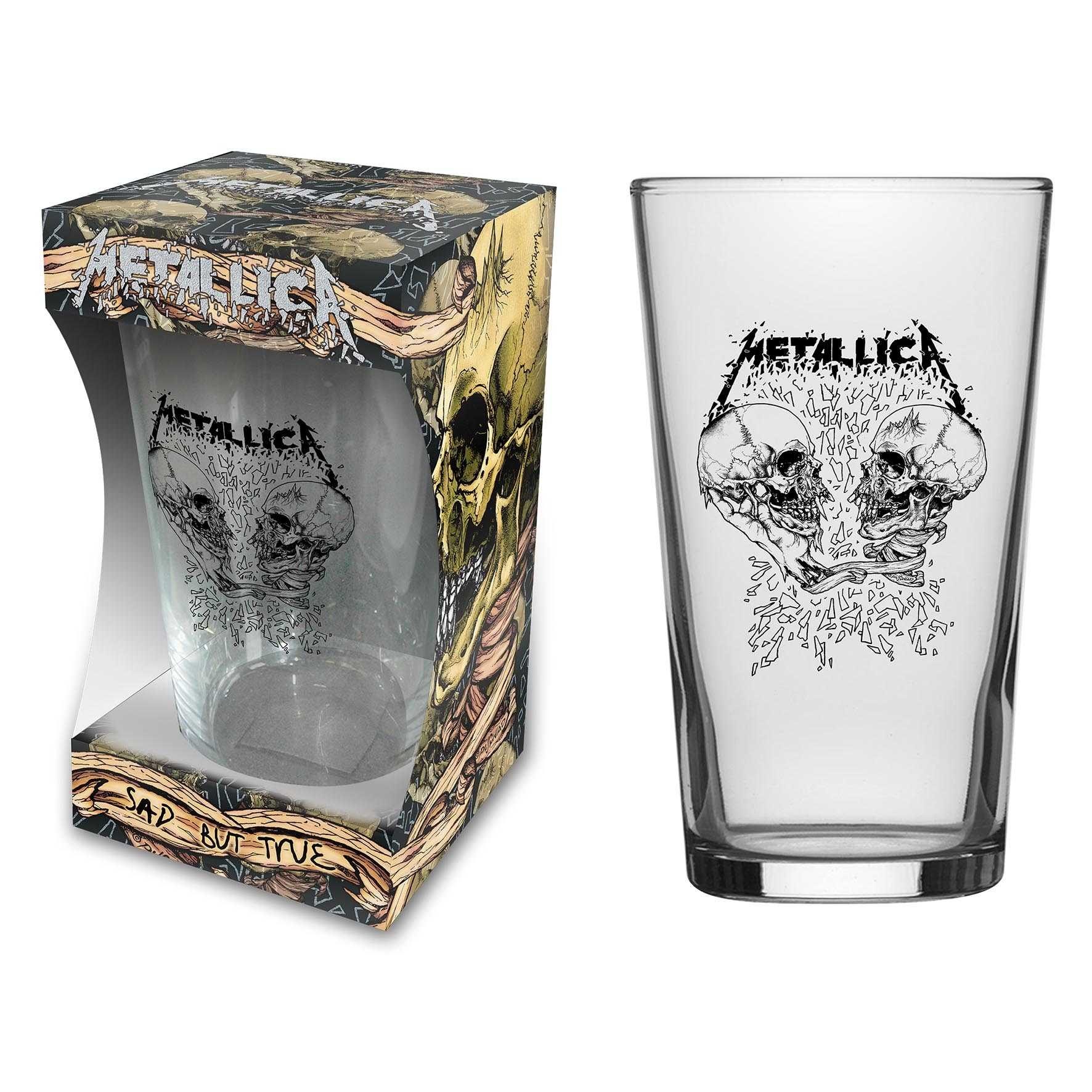 METALLICA - SAD BUT TRUE - BEER GLASS (BOXED)