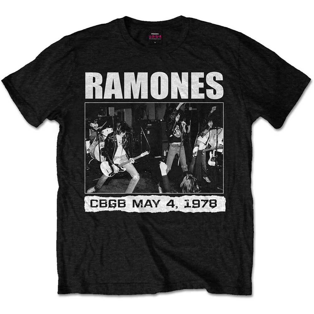 Ramones Unisex T-Shirt: CBGB 1978 (Medium)