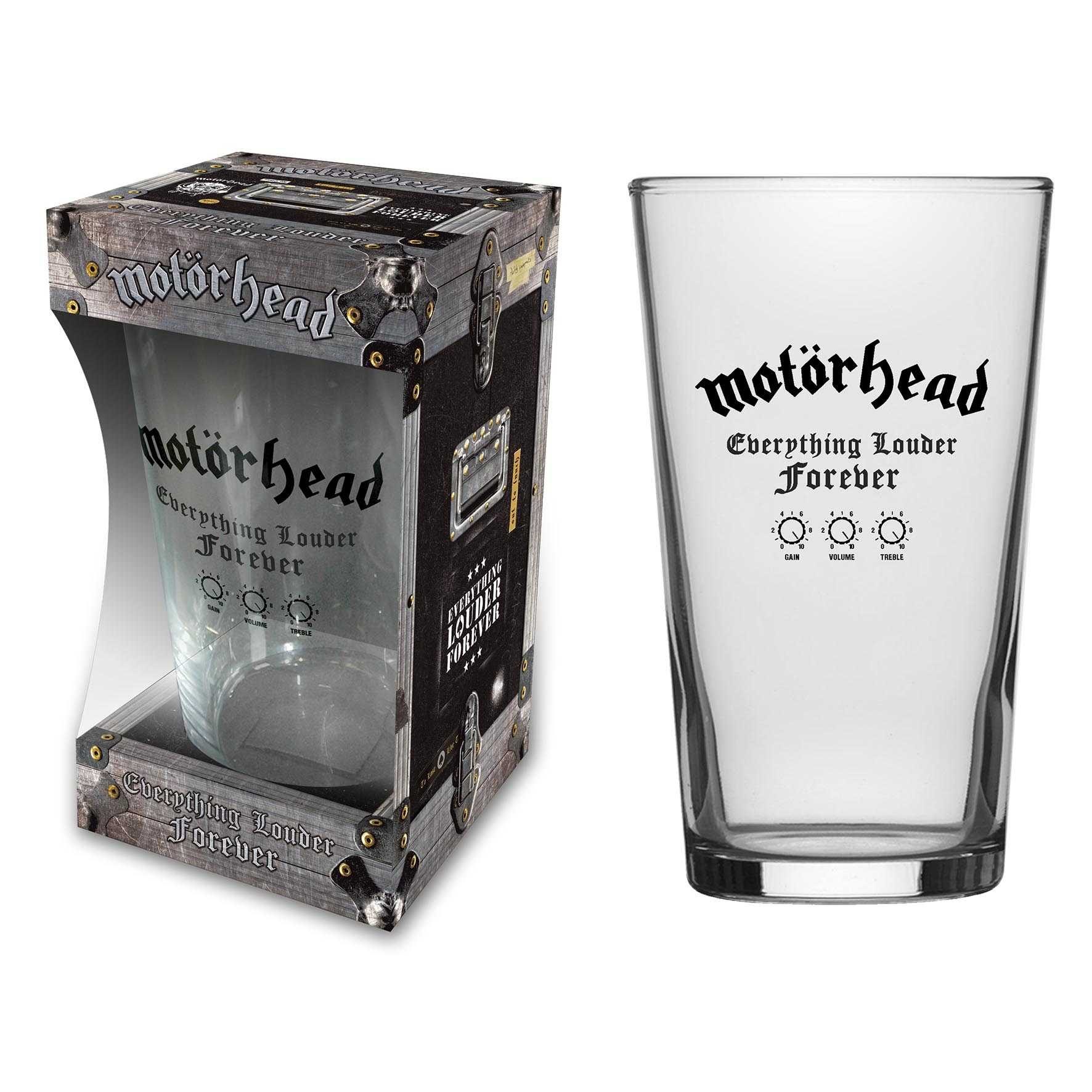 MOTORHEAD - EVERYTHING LOUDER FOREVER - BEER GLASS (BOXED)