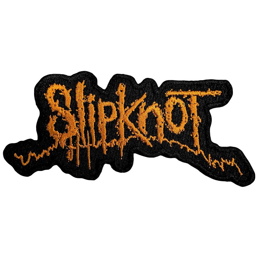 Slipknot Standard Woven Patch: Orange Logo