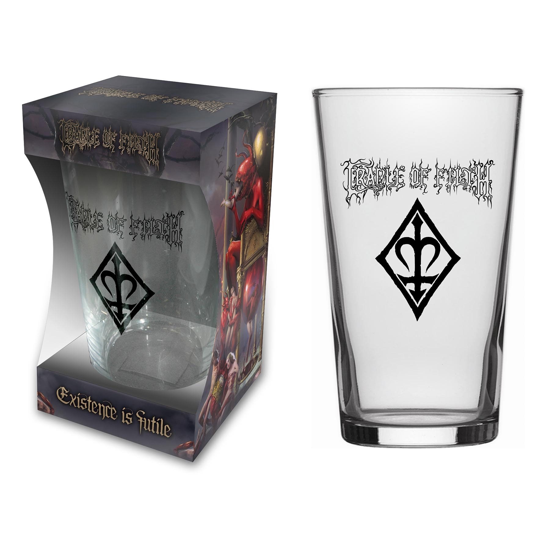 CRADLE OF FILTH - ORDER OF THE FLAGON - BEER GLASS (BOXED)