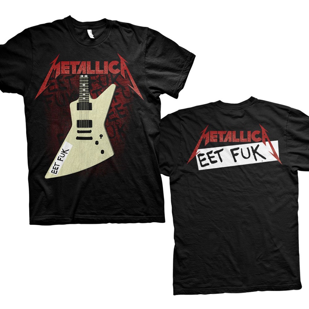Metallica Unisex T-Shirt: Eet Fuk (Back Print) (X-Large)