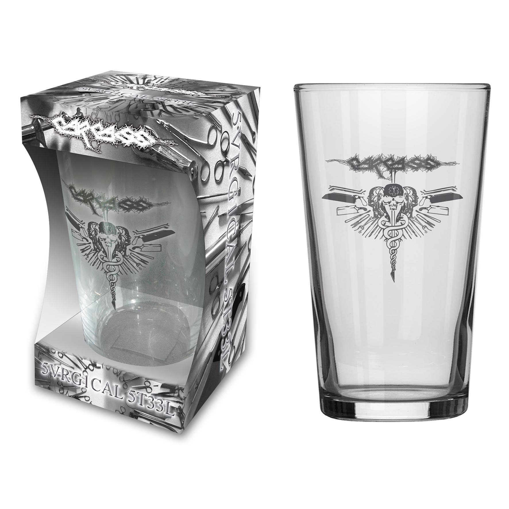 CARCASS - SURGICAL STEEL - BEER GLASS (BOXED)