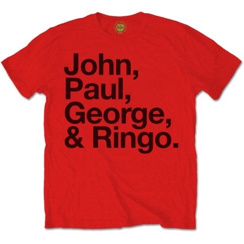 The Beatles Unisex T-Shirt: John, Paul, George & Ringo (Medium) - 2