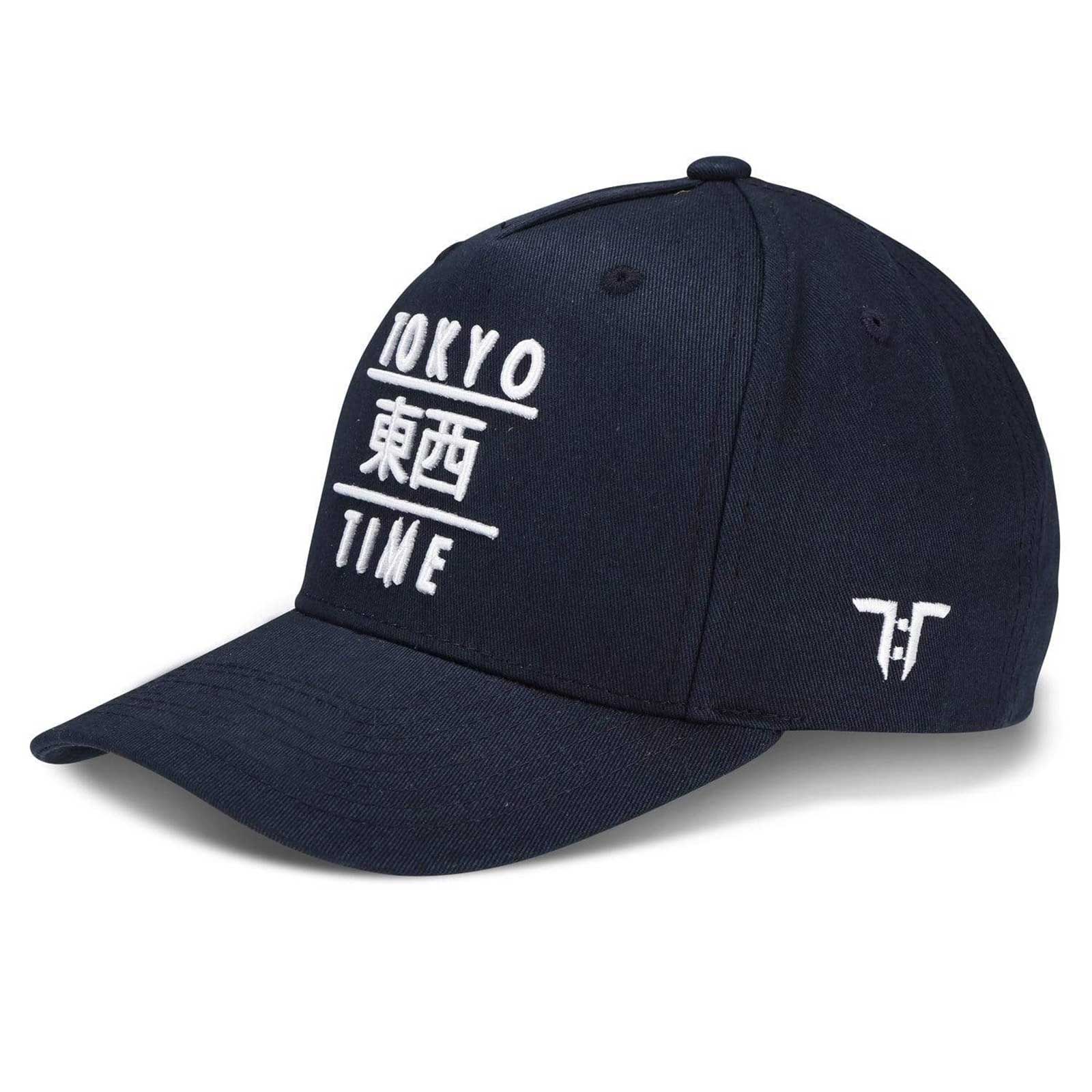 Tokyo Time Unisex Snapback Cap: TT Heritage White Logo