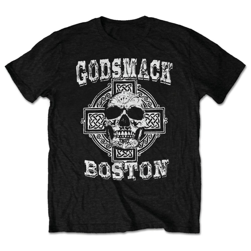Godsmack Unisex T-Shirt: Boston Skull (Medium)