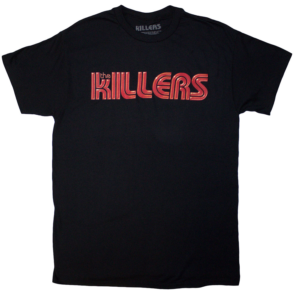 The Killers Unisex T-Shirt: Tour '24 Red Logo (Black) (Ex-Tour) (Small)