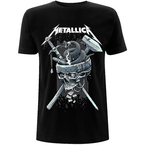 Metallica Unisex T-Shirt: History White Logo (X-Large)