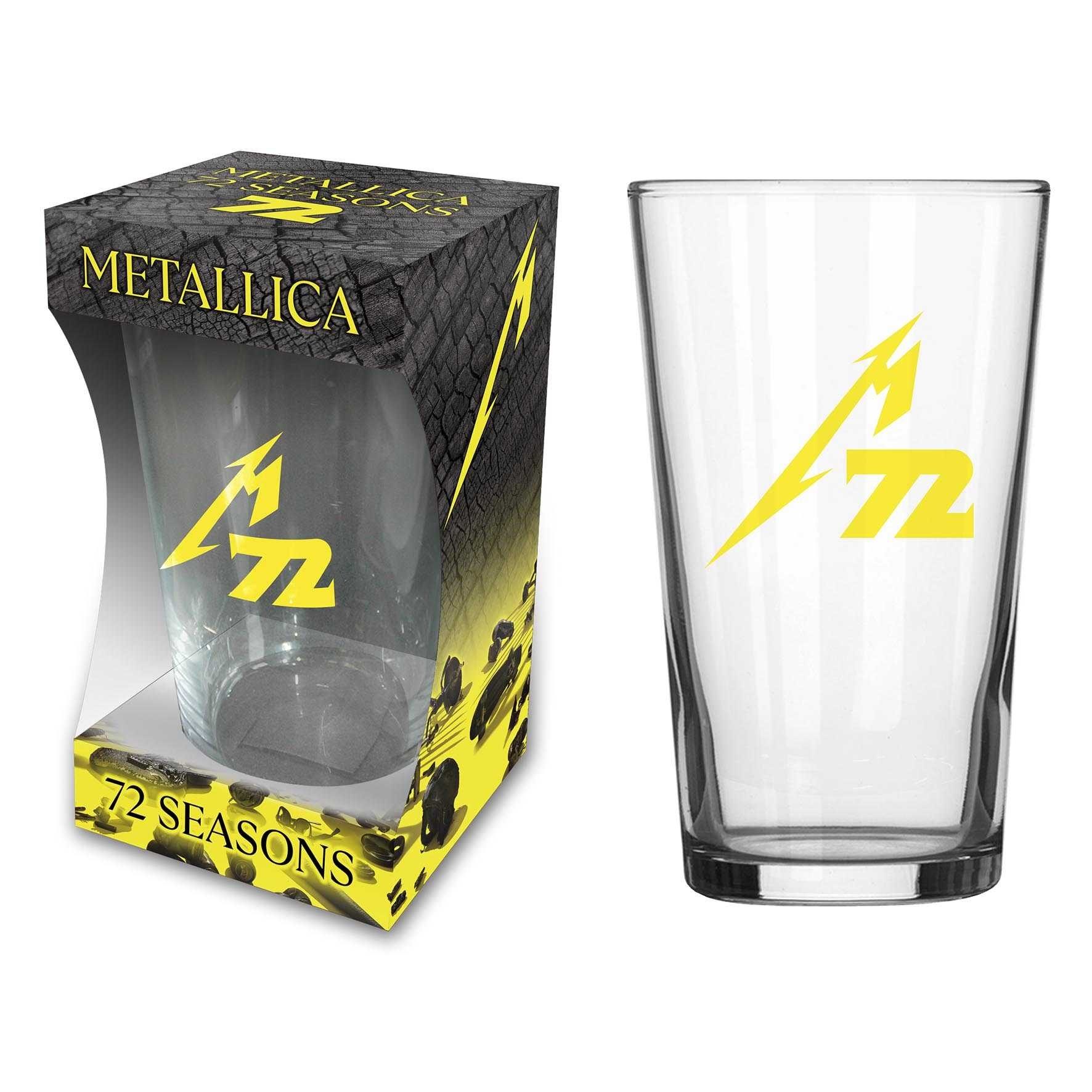 METALLICA - 72 SEASONS - BEER GLASS (BOXED)