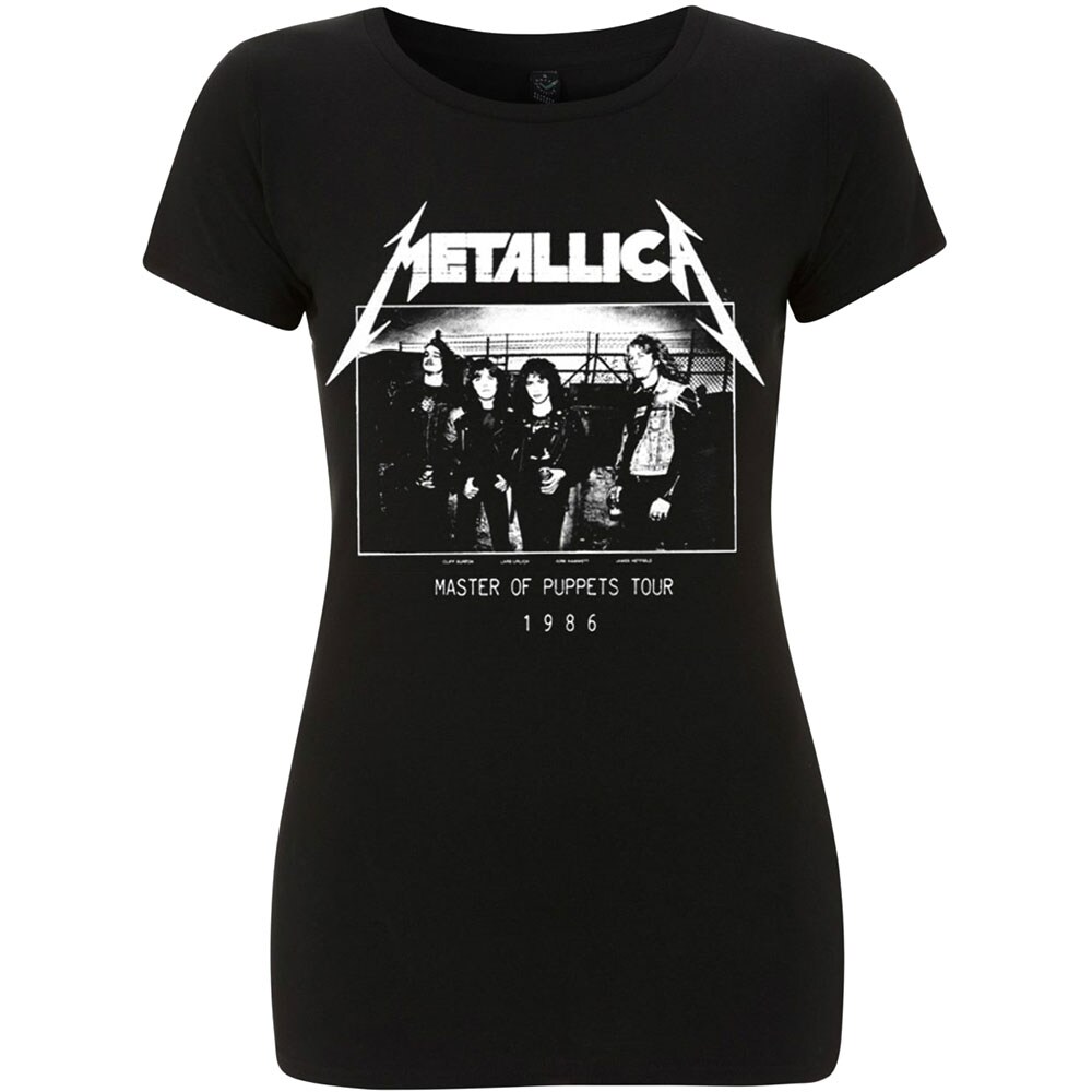 Metallica Ladies T-Shirt: MOP Photo Damage Inc Tour (Large)