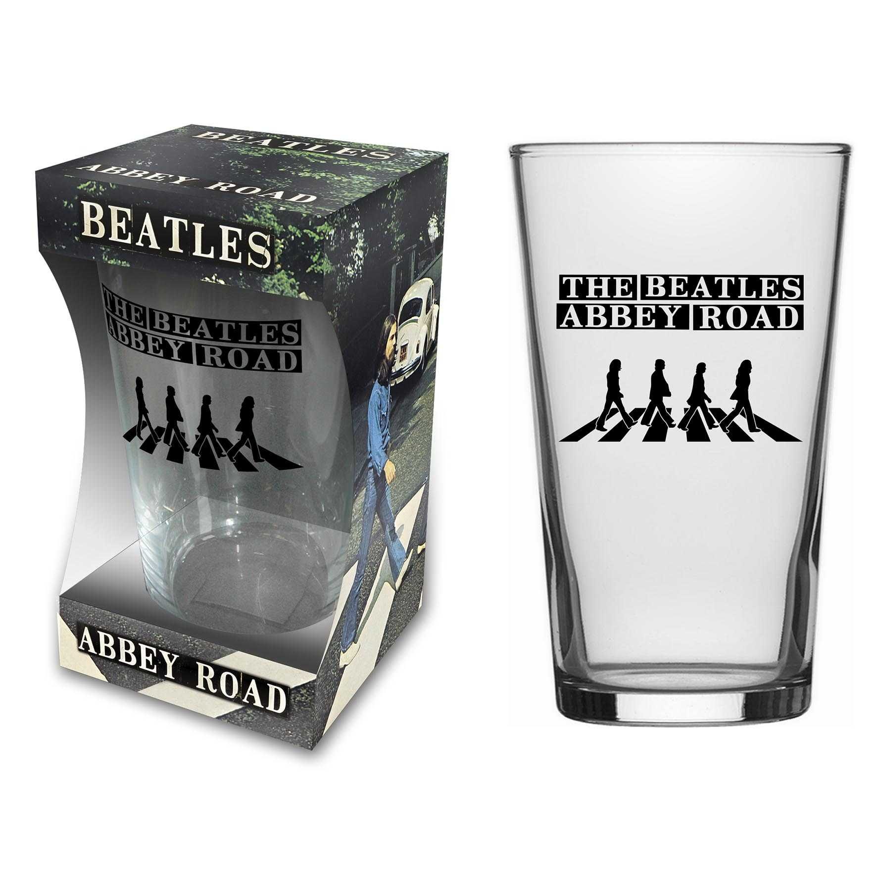 THE BEATLES - ABBEY ROAD - BEER GLASS (BOXED)