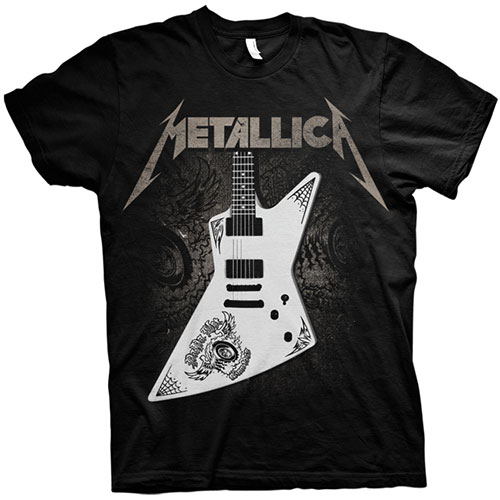 Metallica Unisex T-Shirt: Papa Het Guitar (Large)