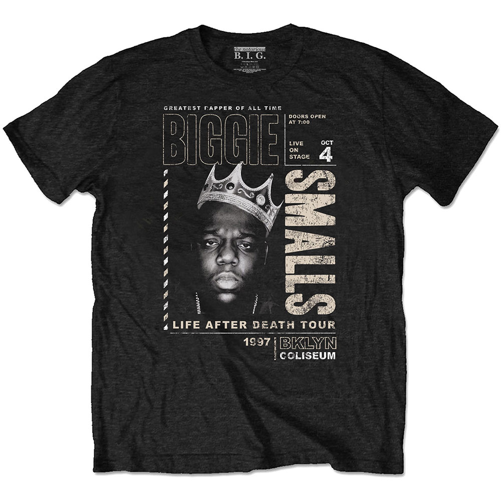 Biggie Smalls Unisex Eco T-Shirt: Life After Death Tour (Small)