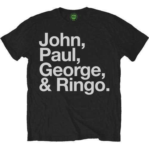 The Beatles Unisex T-Shirt: John, Paul, George & Ringo (XX-Large)
