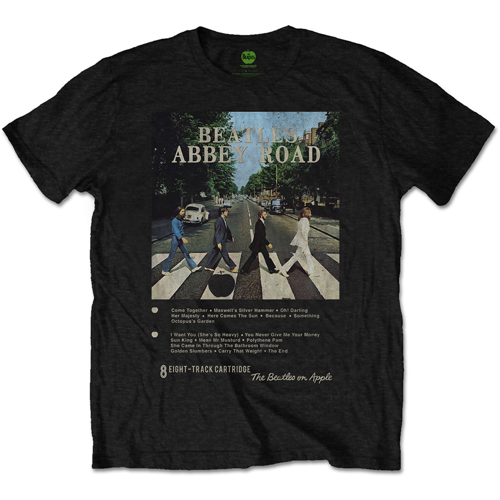The Beatles Unisex T-Shirt: Abbey Road 8 Track (Medium)