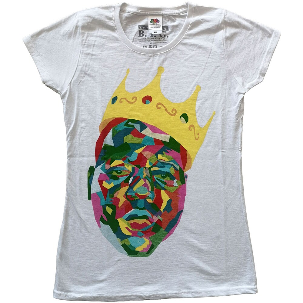 Biggie Smalls Ladies T-Shirt: Crown (Medium)