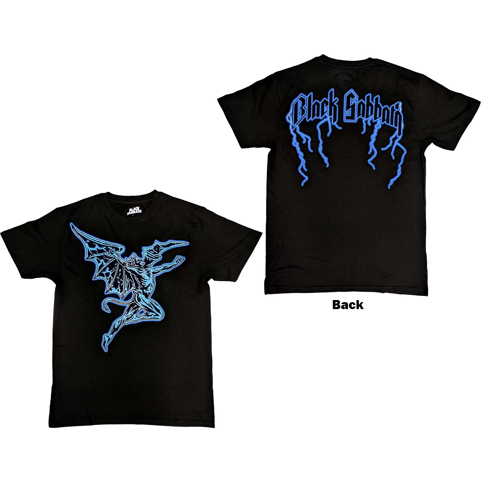 Black Sabbath Unisex T-Shirt: Lightning Henry (Back Print) (XX-Large)
