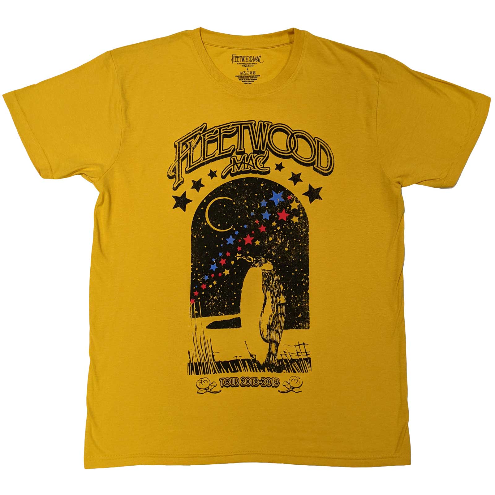 Fleetwood Mac Unisex T-Shirt: Tour 2018 - 2019 Penguin (Large)