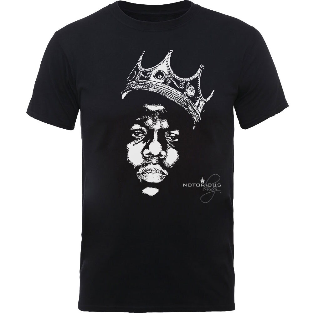 Biggie Smalls Unisex T-Shirt: Crown Face (Small)