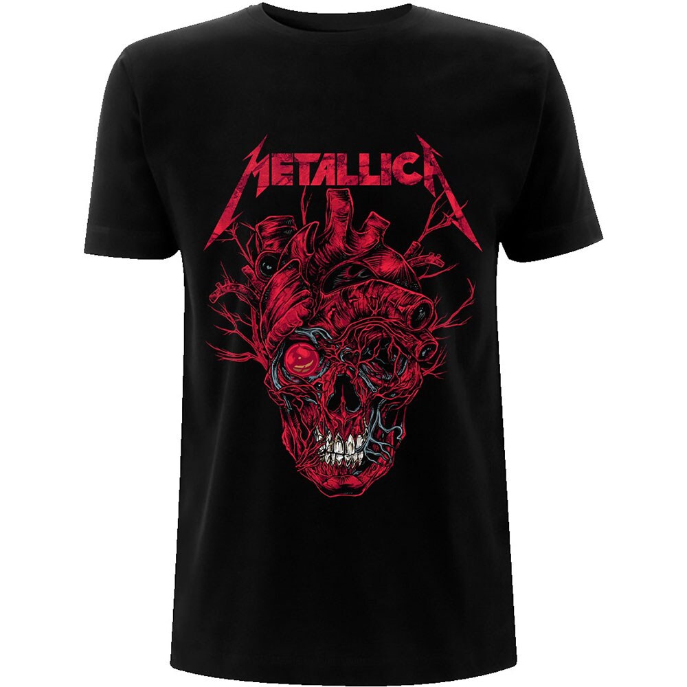 Metallica Unisex T-Shirt: Heart Skull (X-Large)