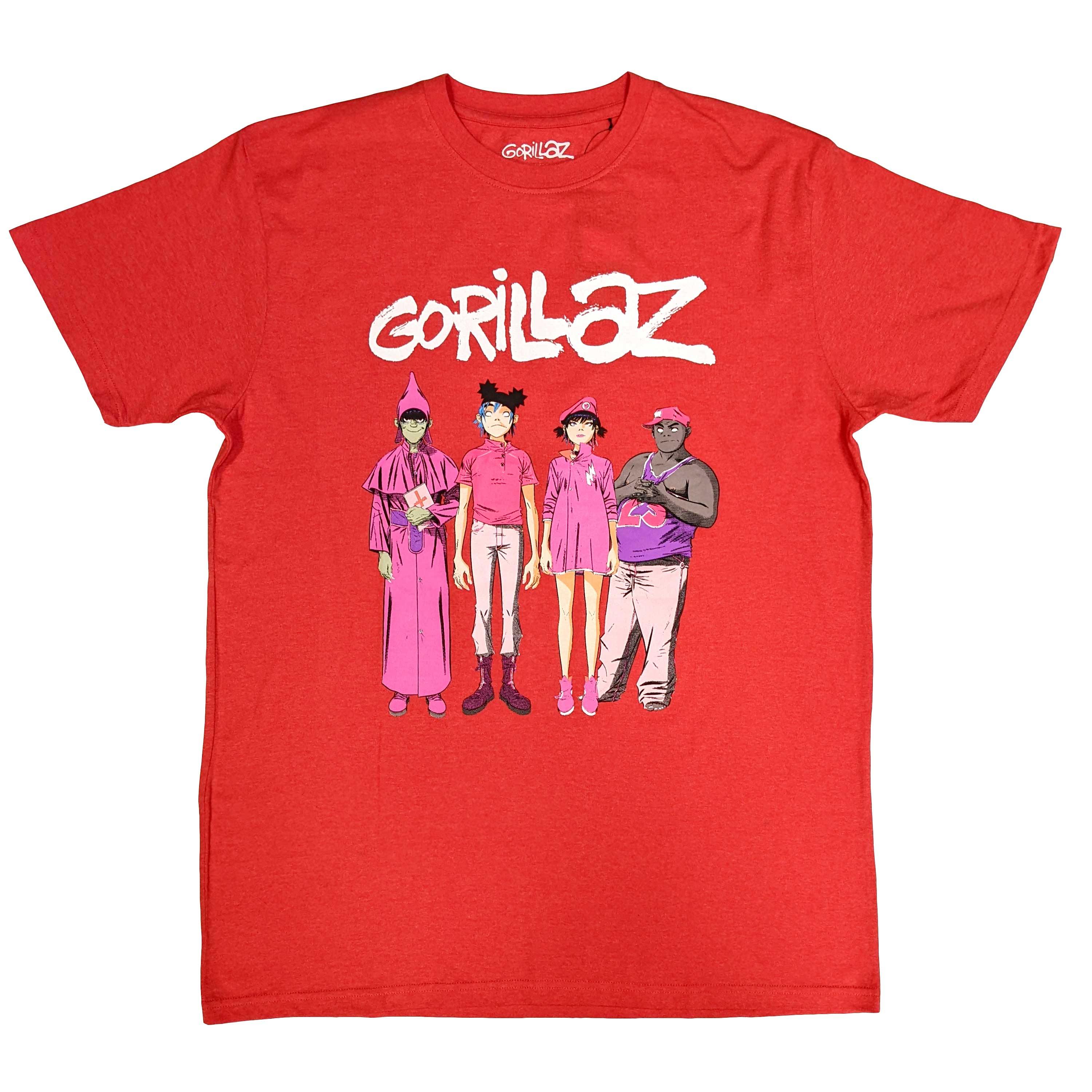Gorillaz Unisex T-Shirt: Cracker Island Standing Group (XX-Large)