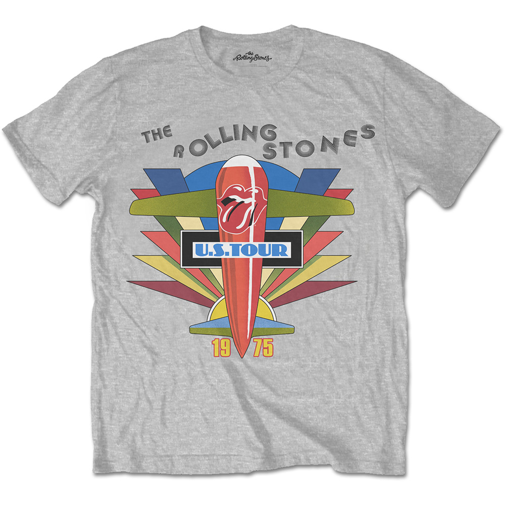The Rolling Stones Unisex T-Shirt: Retro US Tour 1975 (Medium)
