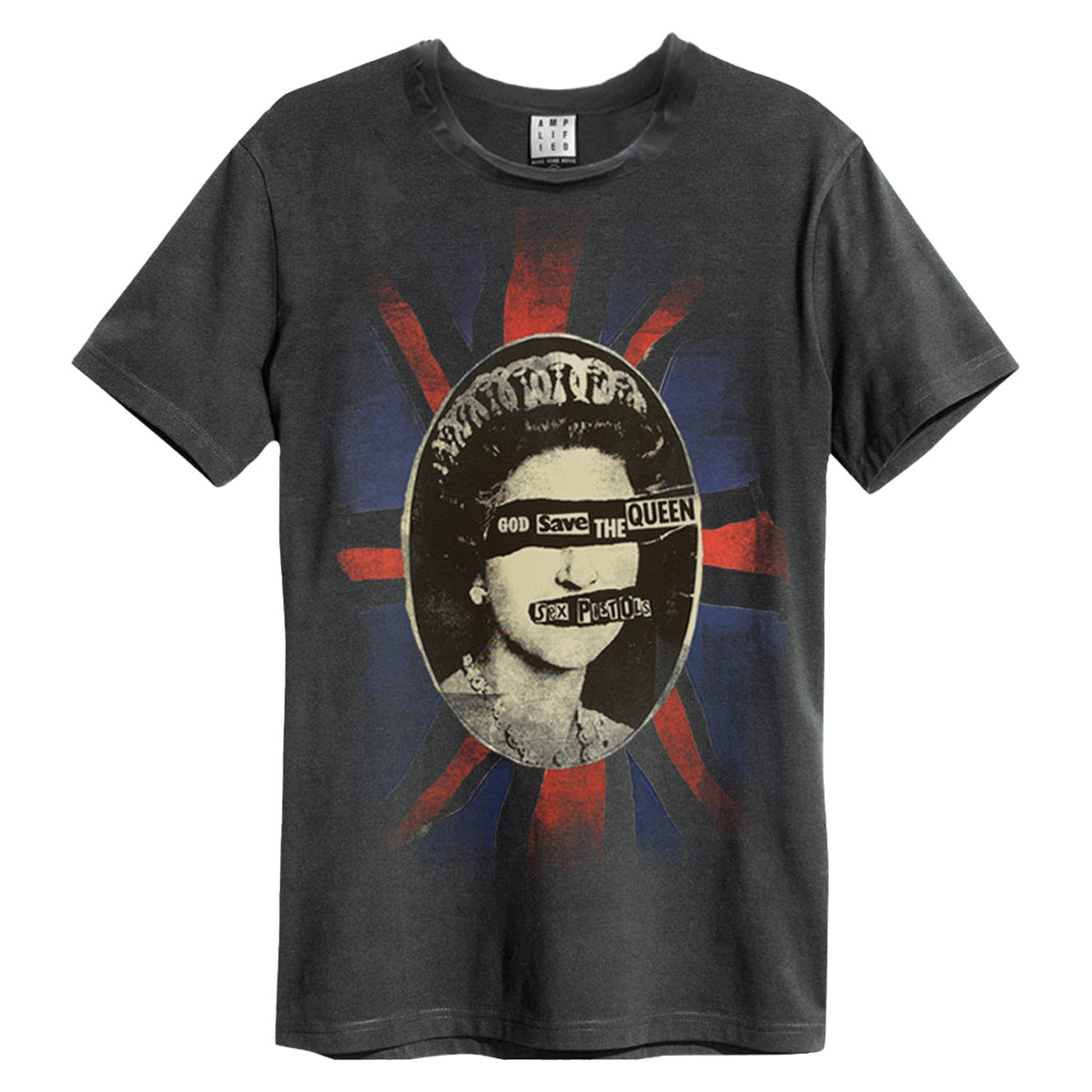 Sex Pistols: Queen Amplified XX Large Vintage Charcoal T Shirt - PLUGGED  SWEDEN