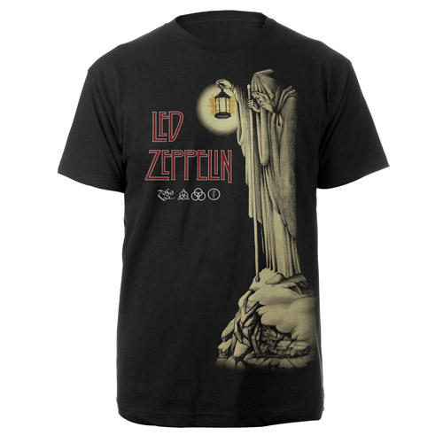 Led Zeppelin - Hermit (Unisex Black T-Shirt) Small