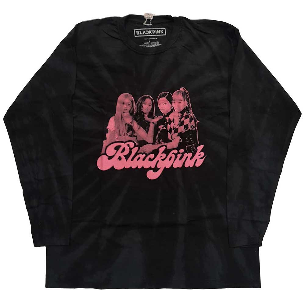 BlackPink Unisex Long Sleeved T-Shirt: Photo (Dip-Dye) (XXXXX-Large)