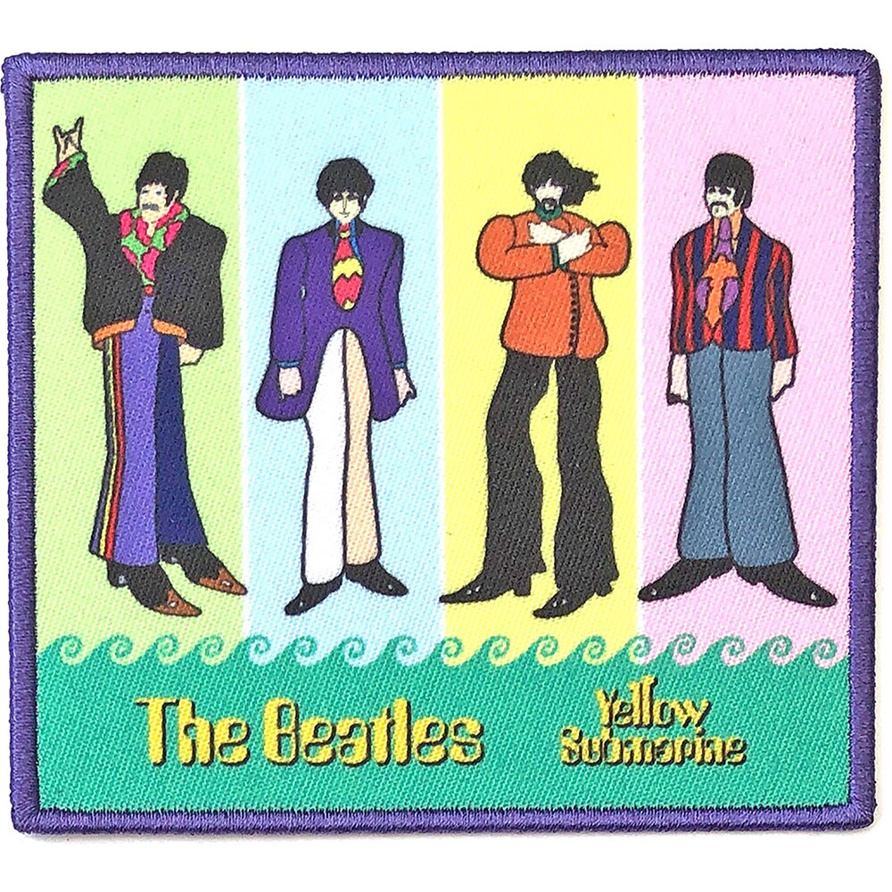 The Beatles Standard Patch: Yellow Submarine Band in Stripes (Loose)