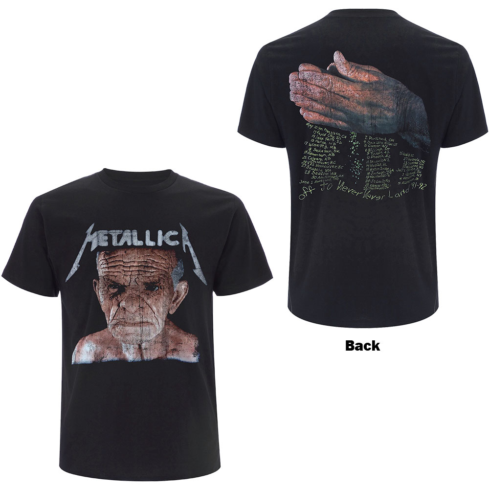 Metallica Unisex T-Shirt: Neverland (Back Print) (Small)