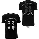 Metallica Unisex T-Shirt: 4 Faces (Back Print) (Large)