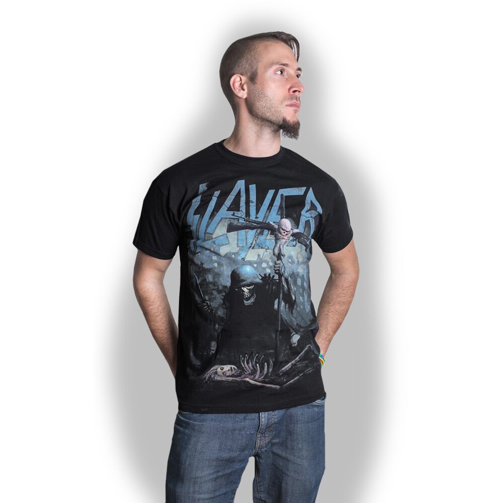 Slayer Unisex T-Shirt: Soldier Cross (Small) - 2