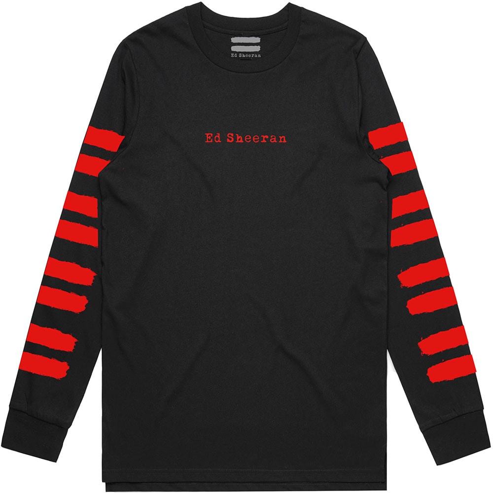 Ed Sheeran Unisex Long Sleeved T-Shirt: Equals (Sleeve Print) (Medium)
