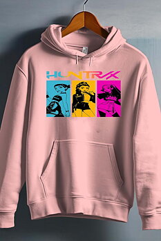 Huntrix Kpop Demon Hunters Barn Hoodie - Demon Class - Rosa - Unisex