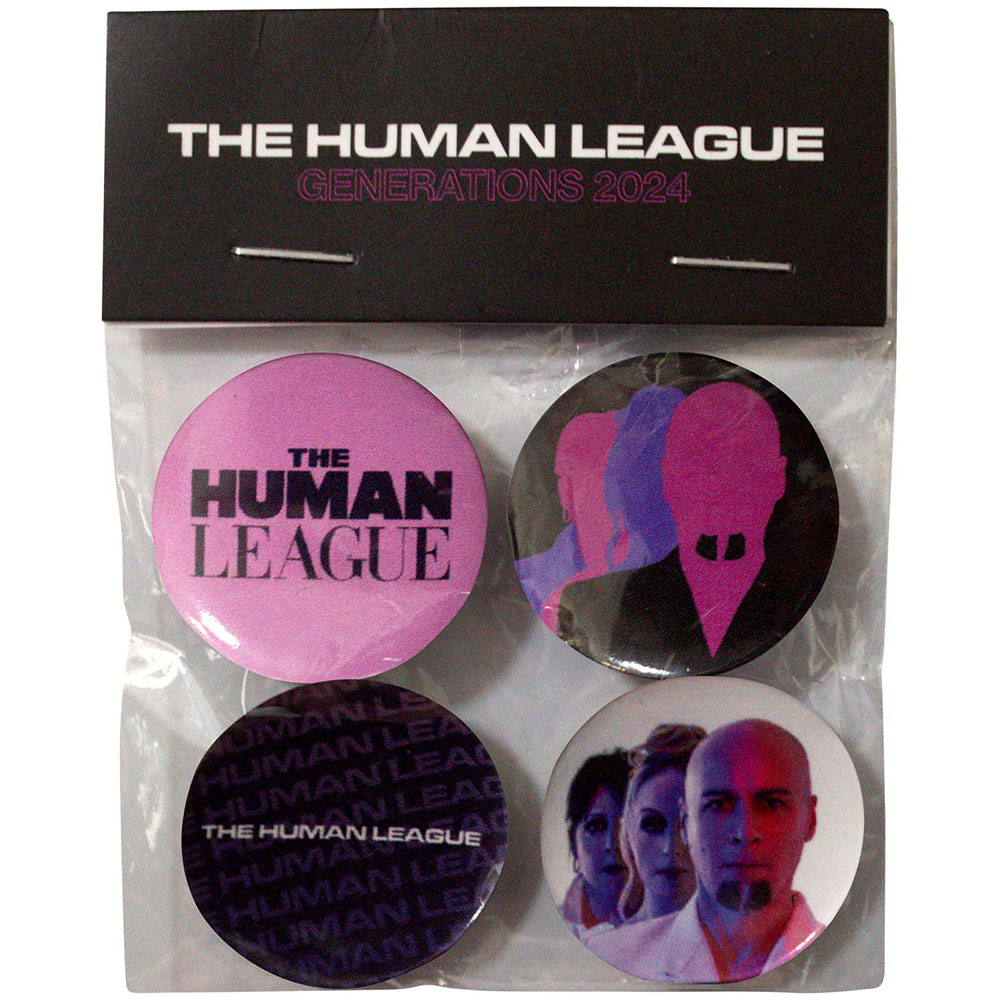 The Human League Unisex Pin Badge Set: Generations Tour '24 (Ex-Tour)