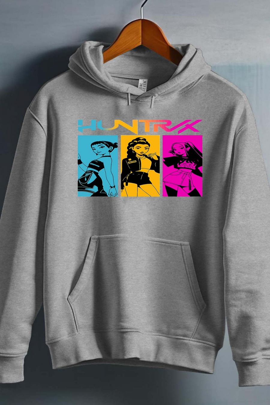 Huntrix Kpop Demon Hunters Barn Hettegenser - Demon Class - Grå - Unisex