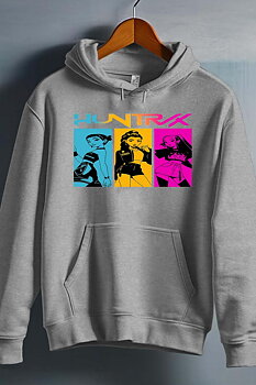Huntrix Kpop Demon Hunters Barn Hoodie - Demon Class - Grå - Unisex