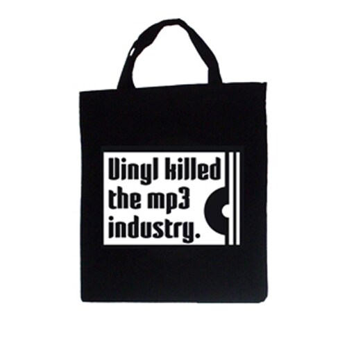 Tygpåse: Vinyl Killed The Mp3 Industry (korta handtag) - 2