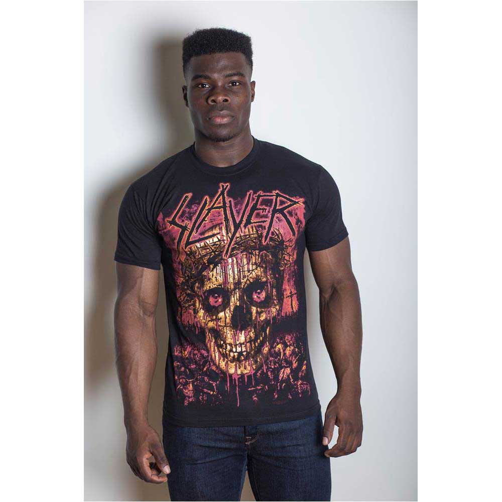 Slayer Unisex T-Shirt: Crowned Skull (Small) - 2