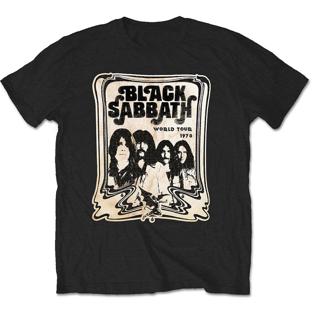 Black Sabbath Unisex T-Shirt: World Tour 1978 (Small) - 2