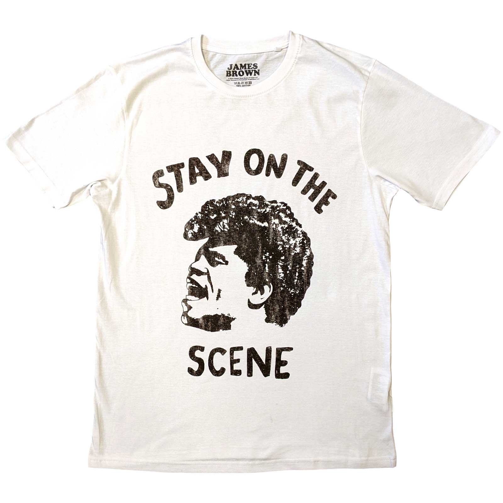 James Brown Unisex T-Shirt: Stay On The Scene (Small)