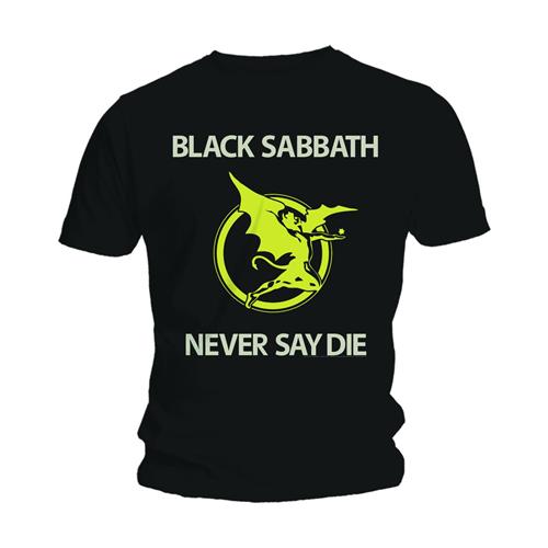 Black Sabbath Unisex T-Shirt: Never Say Die (Small)