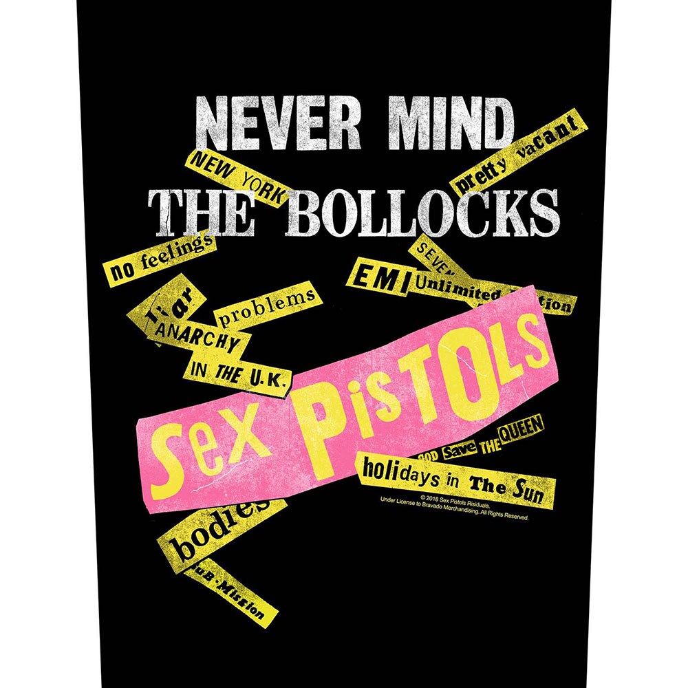 The Sex Pistols Back Patch: Never Mind the Bollocks