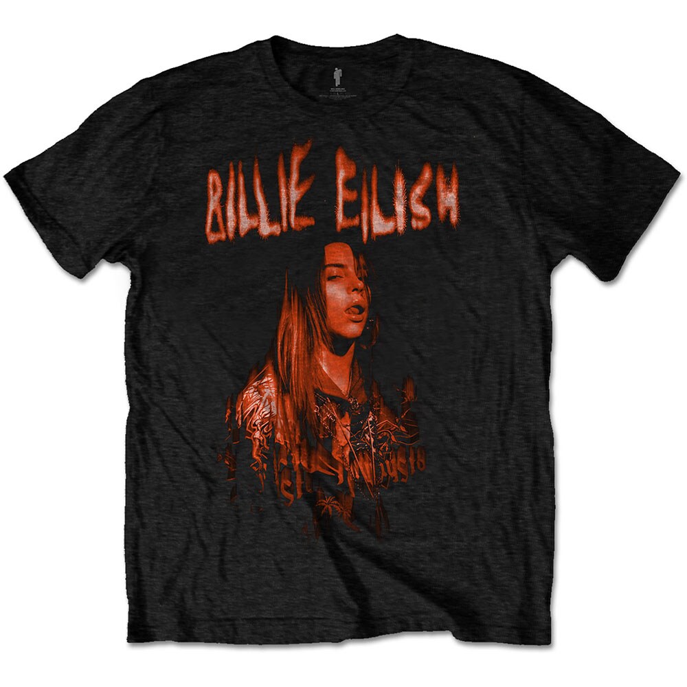 Billie Eilish Unisex T-Shirt: Spooky Logo (XX-Large)