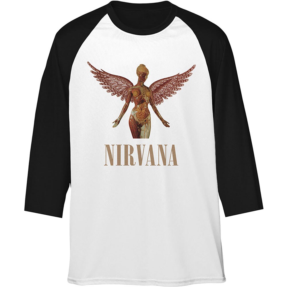 Nirvana Unisex Raglan T-Shirt: Triangle in Utero (X-Large)