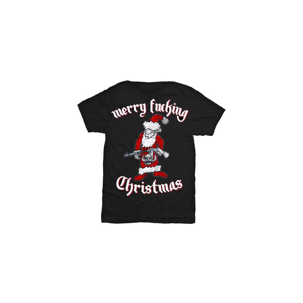 Motorhead Unisex T-Shirt: Merry Effing Christmas (Small)